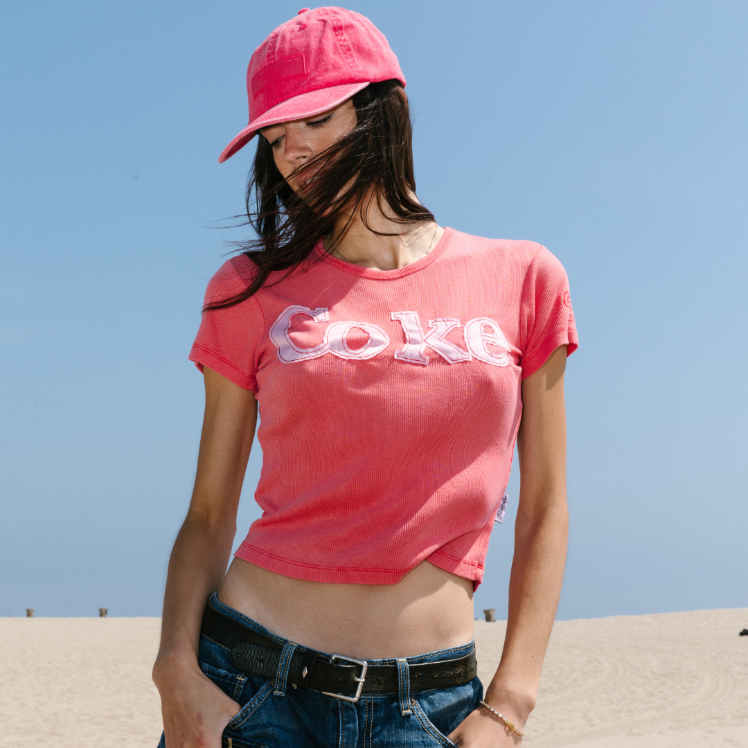 Coke Patchwork - Baby Tee - Vintage Red | The Laundry Room