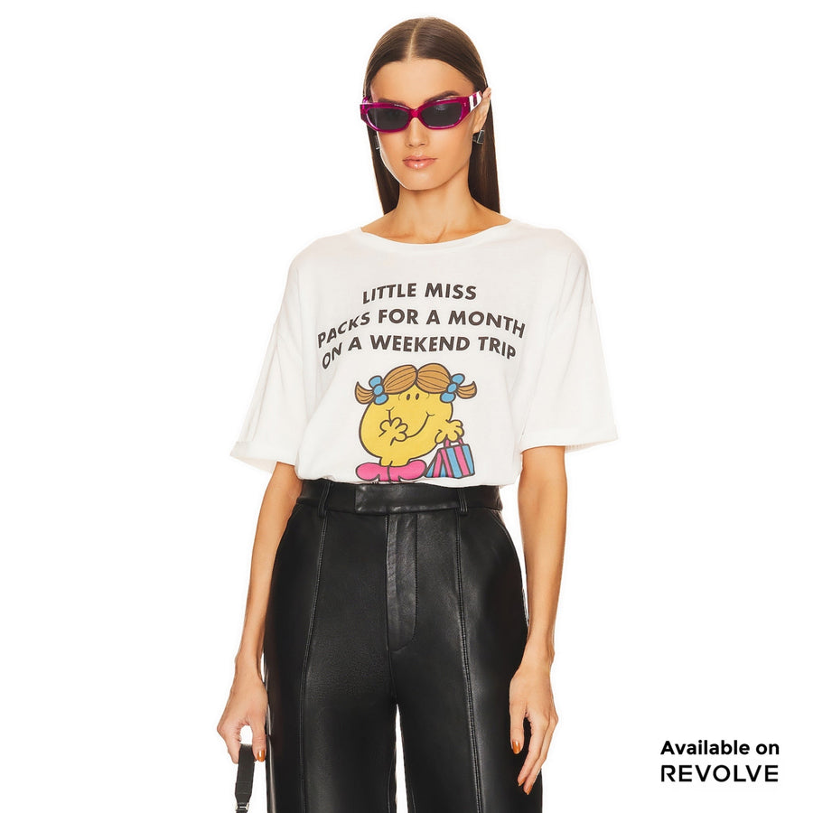 Little Miss Weekend Trip - Oversized Tee - White - The Laundry Room