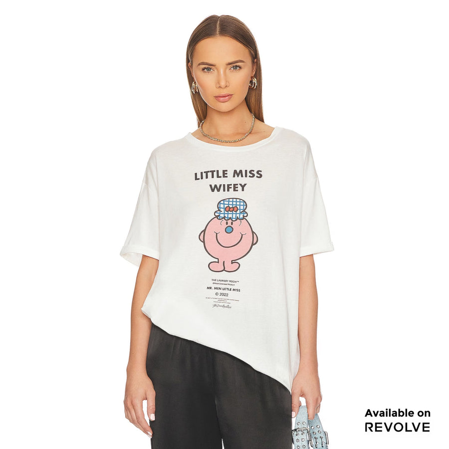 Little Miss Wifey - Oversized Tee - White - The Laundry Room