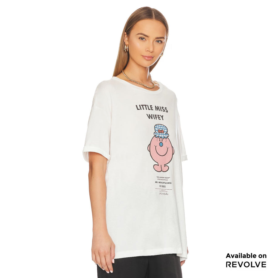 Little Miss Wifey - Oversized Tee - White - The Laundry Room