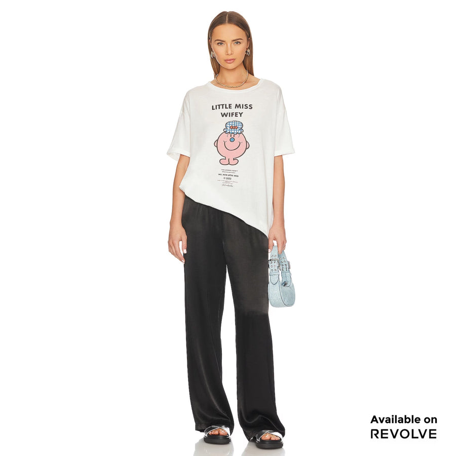 Little Miss Wifey - Oversized Tee - White - The Laundry Room