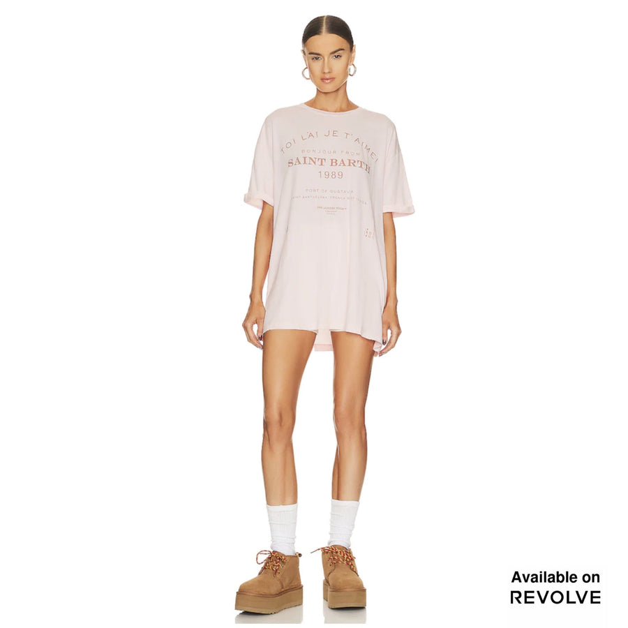 Saint Barth 89 - Oversized Tee - Blush Pink - The Laundry Room