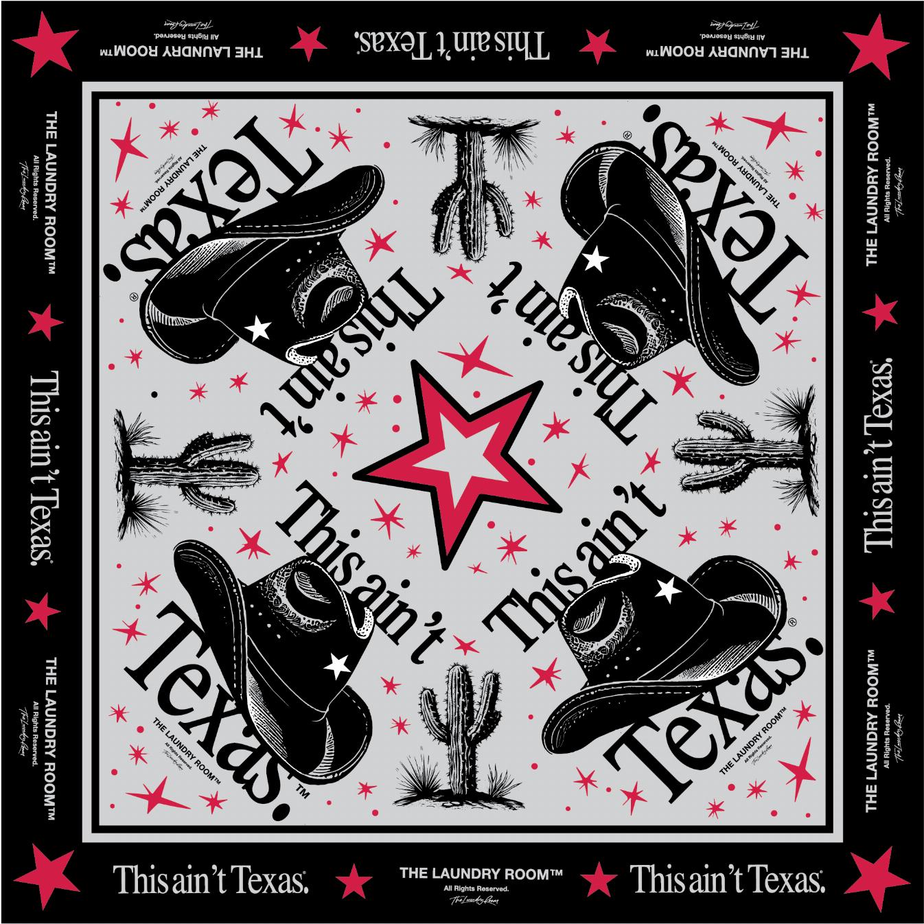 This Ain'T Texas - Silky Bandana - Black | The Laundry Room