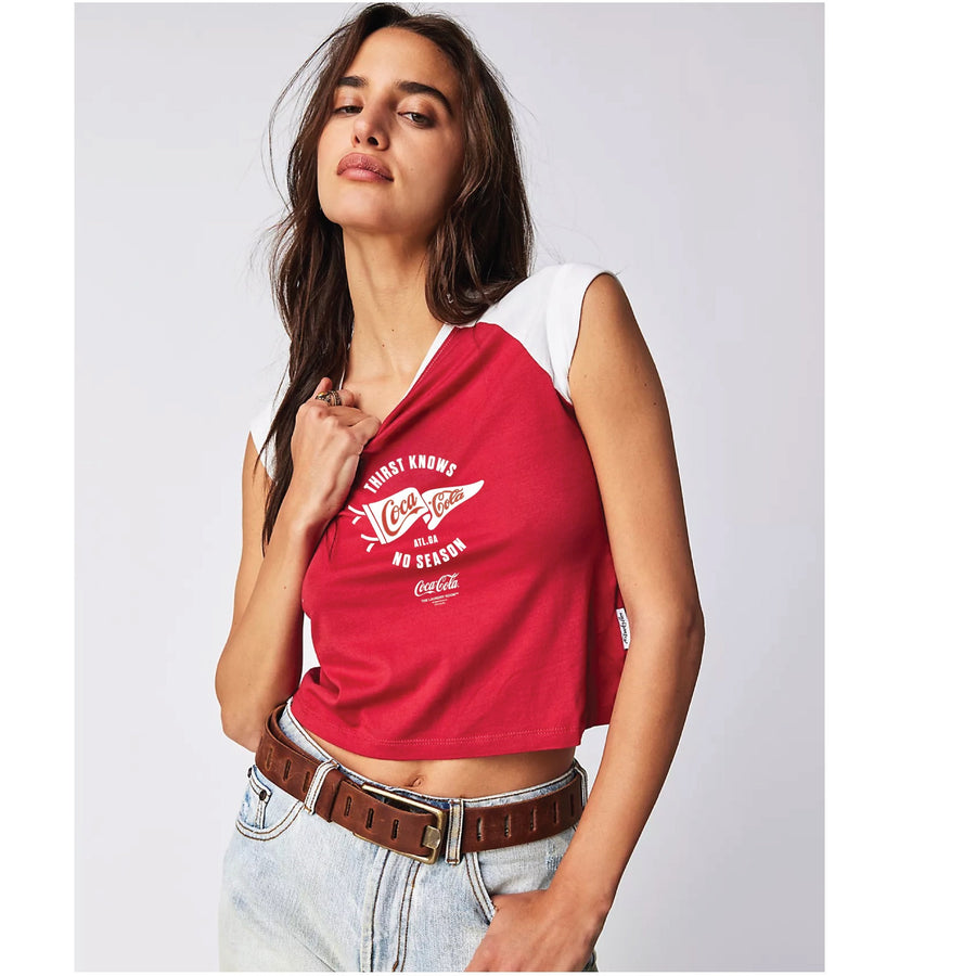 Thirst Knows No Season - Raglan Baby Tee - Red & White - The Laundry Room