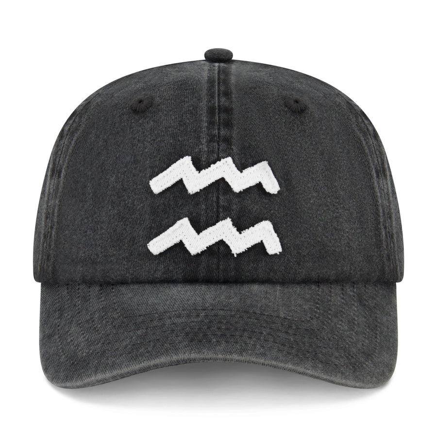 Vintage Aquarius - Papa Cap - Black Snow - The Laundry Room