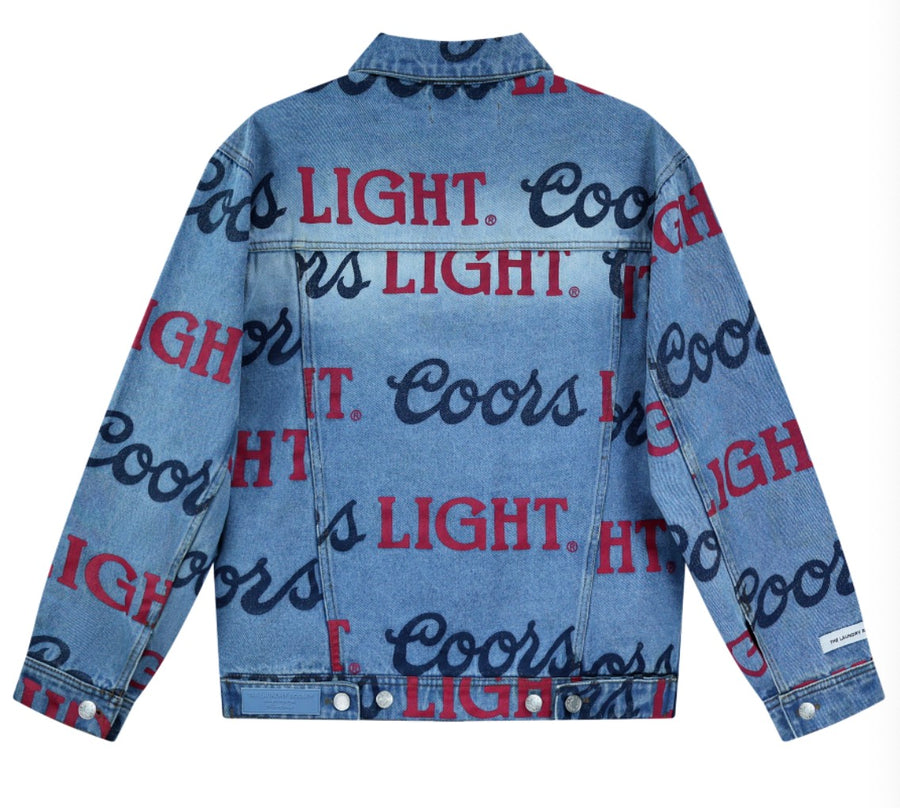 Coors Light Big Colors Logo - Printed Denim Jacket - Salton Sea - The Laundry Room