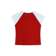 Thirst Knows No Season - Raglan Baby Tee - Red & White - The Laundry Room
