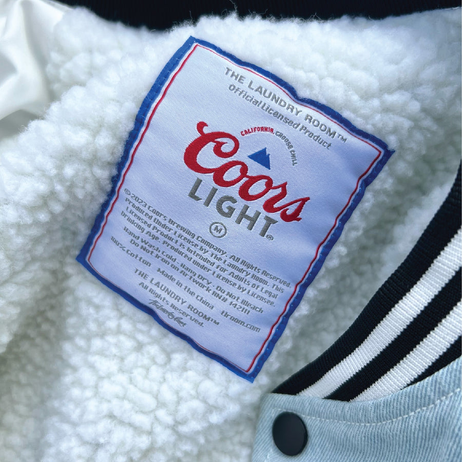 California Cl Bear - Stadium Denim Jacket - Chambray Blue - The Laundry Room