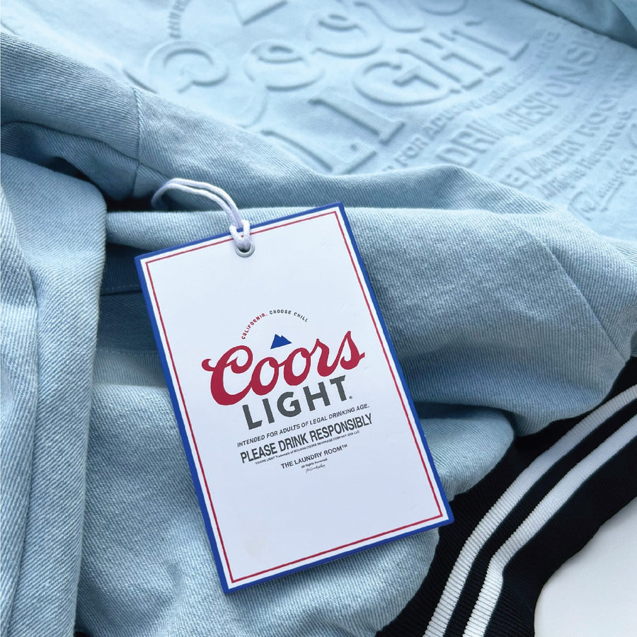 California Cl Bear - Stadium Denim Jacket - Chambray Blue - The Laundry Room