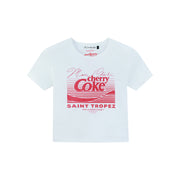 Cherry Coke Saint Tropez - Baby Tee - White - The Laundry Room
