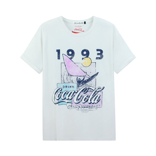 St Maarten Coke - Oversized Tee - Bone - The Laundry Room