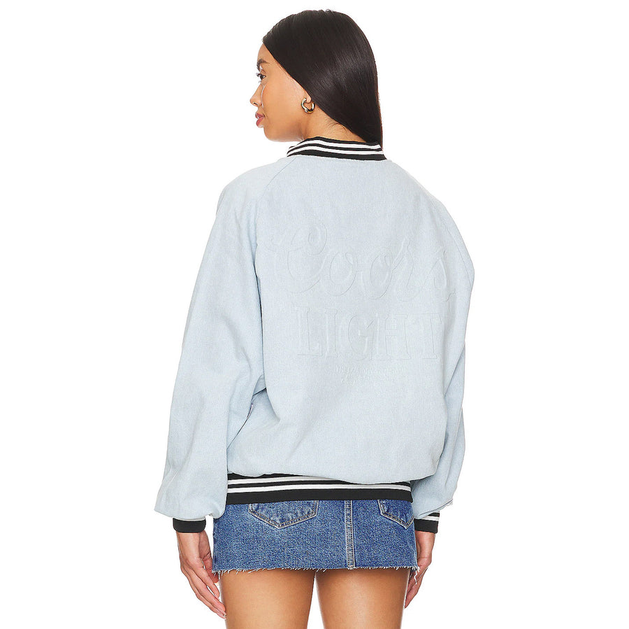 Coors Light Ghost - Stadium Denim Jacket - Chambray Blue - The Laundry Room