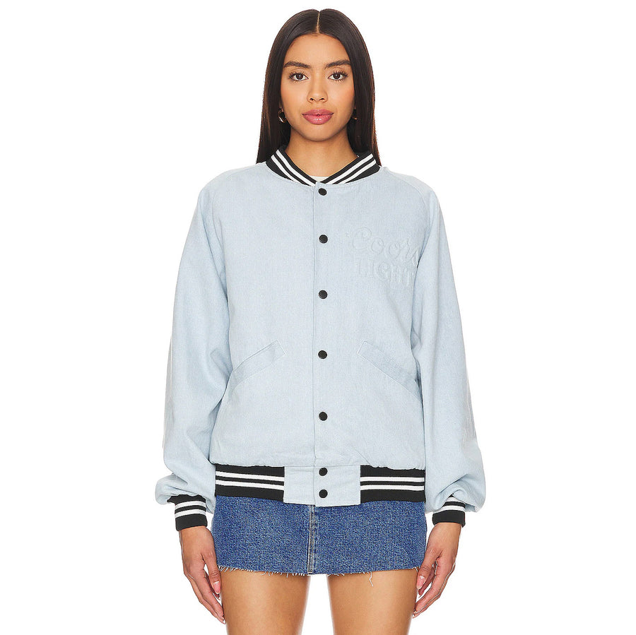 Coors Light Ghost - Stadium Denim Jacket - Chambray Blue - The Laundry Room
