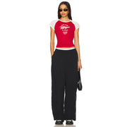 Thirst Knows No Season - Raglan Baby Tee - Red & White - The Laundry Room