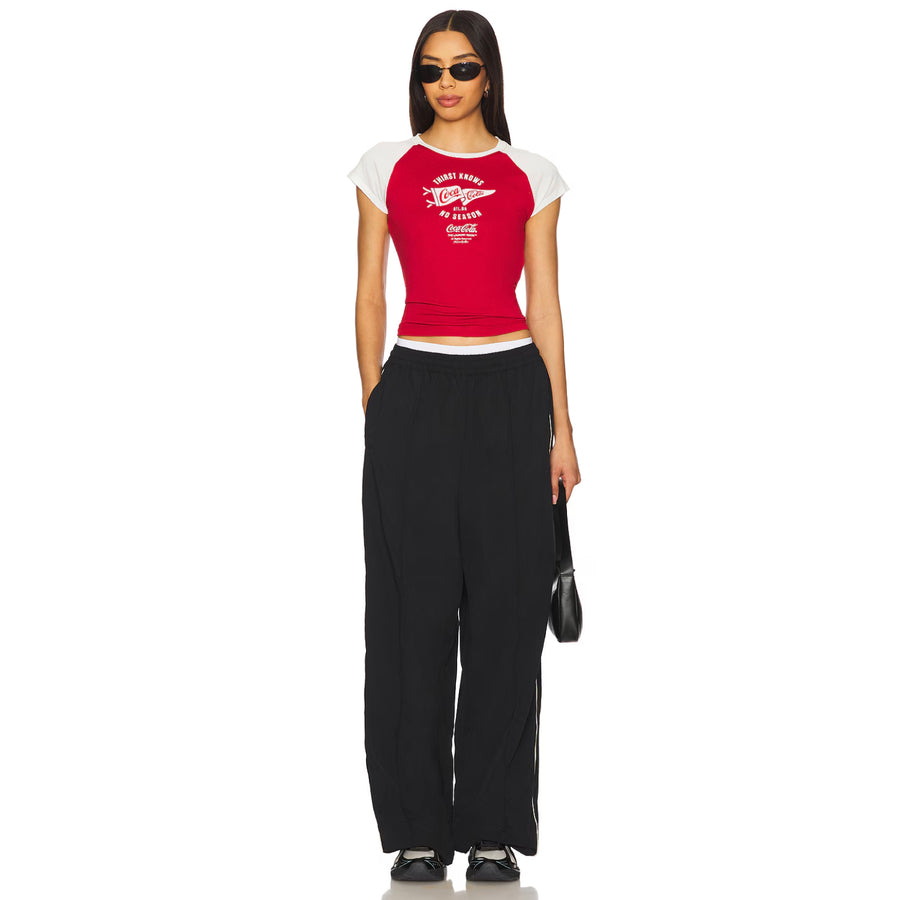 Thirst Knows No Season - Raglan Baby Tee - Red & White - The Laundry Room