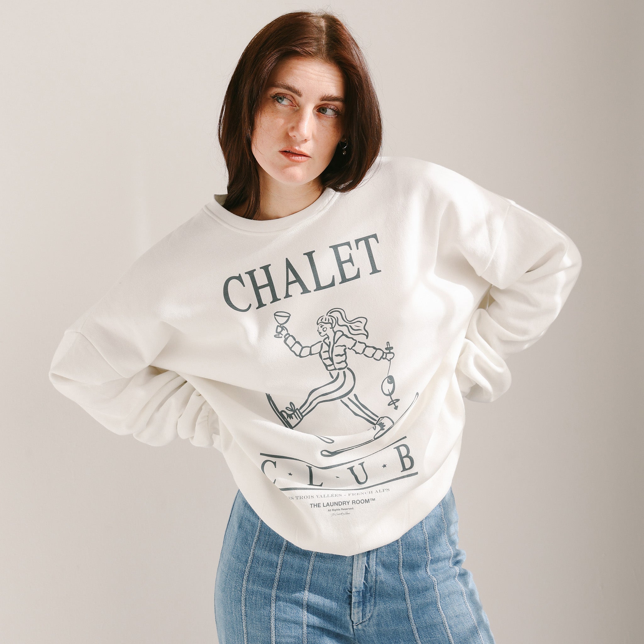 house on the hill トレーナー 100cm Chalet Club Gondola - Jump Jumper - Bone– The Laundry Room