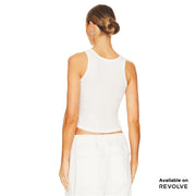 Champagne Gang - Rib Tank - White