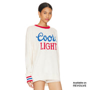 Coors Light 1980 - Cashmere Sweater - White & Red - The Laundry Room