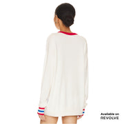 Coors Light 1980 - Cashmere Sweater - White & Red - The Laundry Room