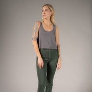 Essentials - Boxy Tank - Gravity Grey