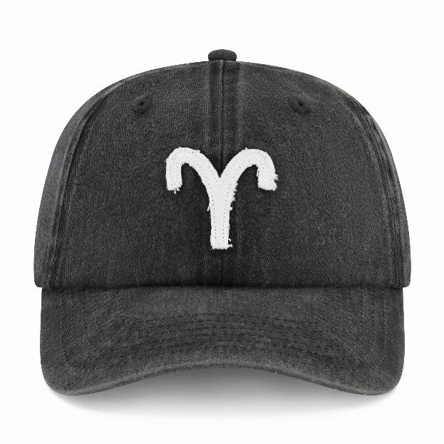 Vintage Aries - Cap - Black Snow