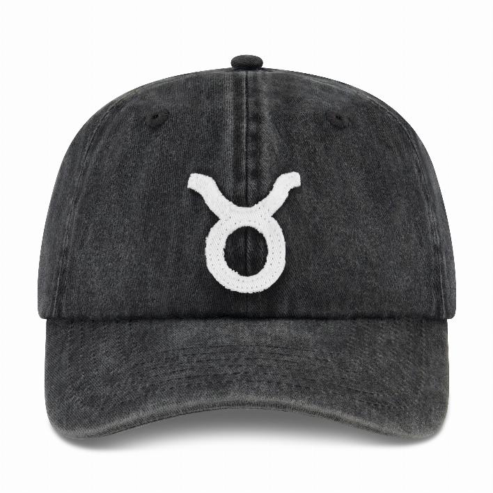 Vintage Taurus - Cap - Black Snow