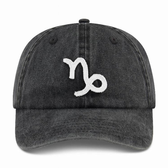 Vintage Capricorn - Cap - Black Snow