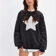 Rhinestone Star - Jump Jumper - Black Snow