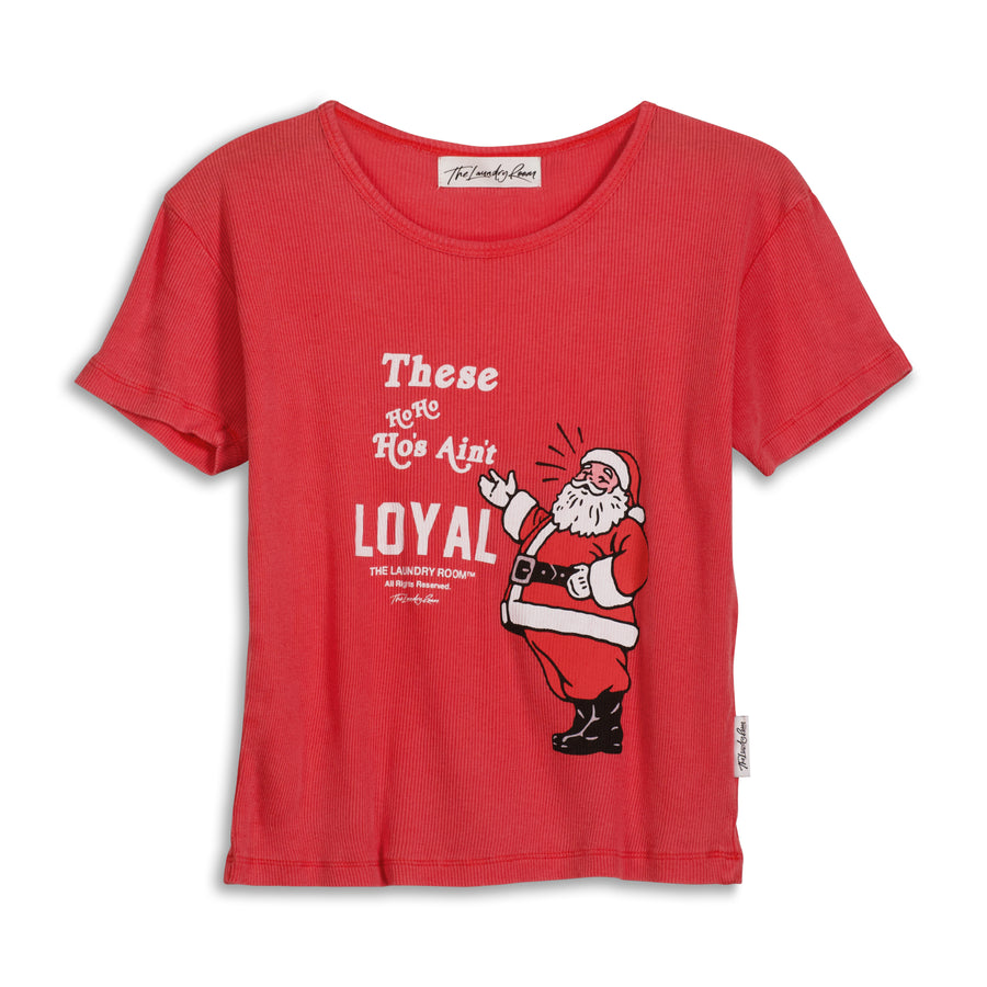 Ain'T Loyal - Baby Tee - Fire Red Fire Red / XS