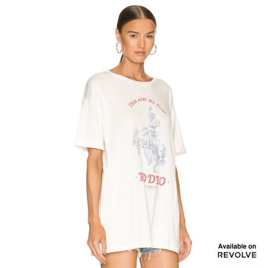 First Rodeo - Oversized Tee - White White / XS