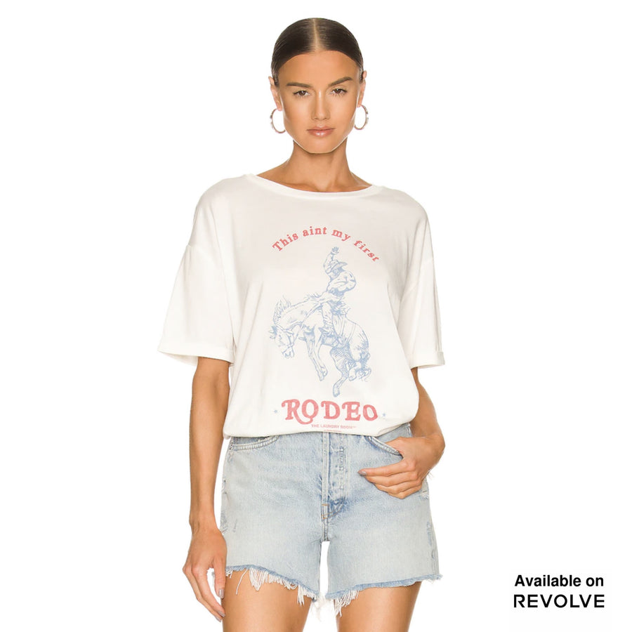 First Rodeo - Oversized Tee - White White / XS