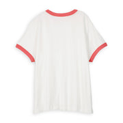 Essentials - Perfect Ringer Tee - White & Red White & Red / XS