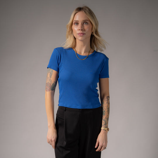 Essentials - Baby Tee - Vintage Blue - The Laundry Room