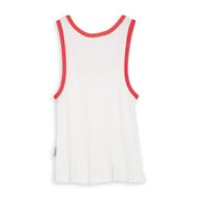 Essentials - Rib Tank - White & Red