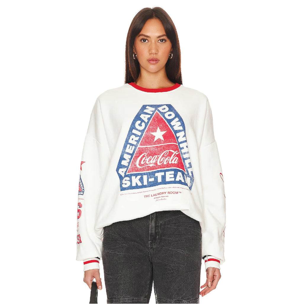 American Downhill Ski Team - Jump Jumper - White & Red & Blue– The