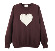 Rhinestone Heart - Jump Jumper - Chocolate