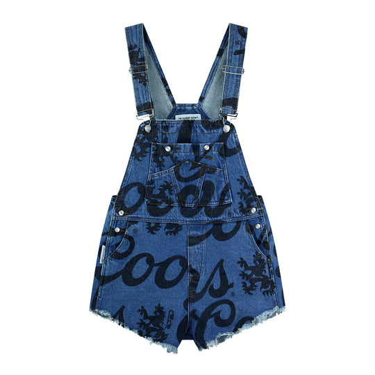 Coors Banquet Big Logo - Printed Denim Shortall - Salton Sea