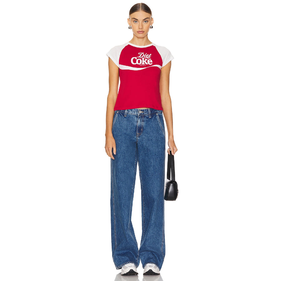 Diet Coke 94 - Raglan Baby Tee - Red & White