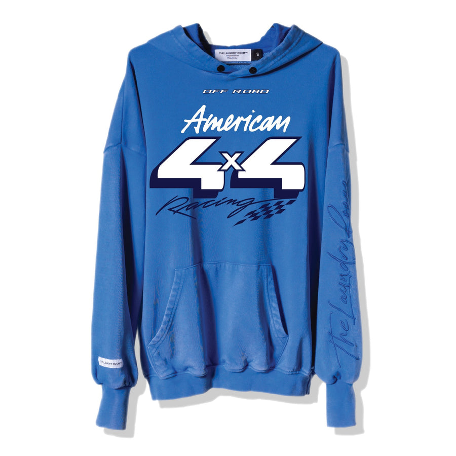 Off Road American 4X4  Racing - Hideout Hoodie - Vintage Blue