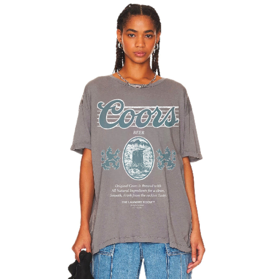 Coors Original 40Z - Oversized Tee - Gravity Grey