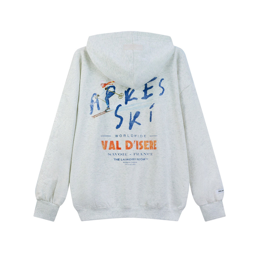 Apres Ski Savoie France - Hideout Hoodie - Pebble Heather - The Laundry Room