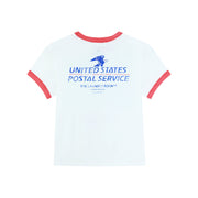Official Usps Tm - Perfect Ringer Tee - White & Red