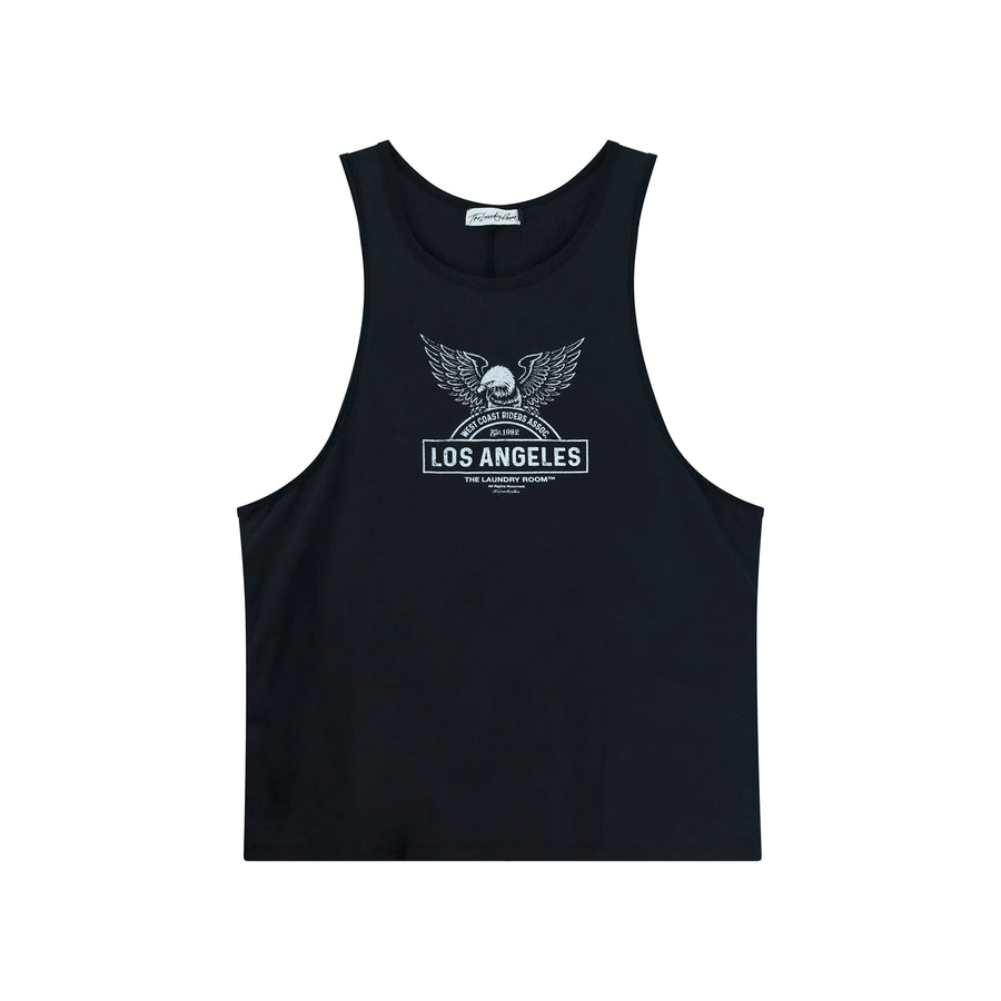 West Coast Riders - Papa Tank - Black Snow