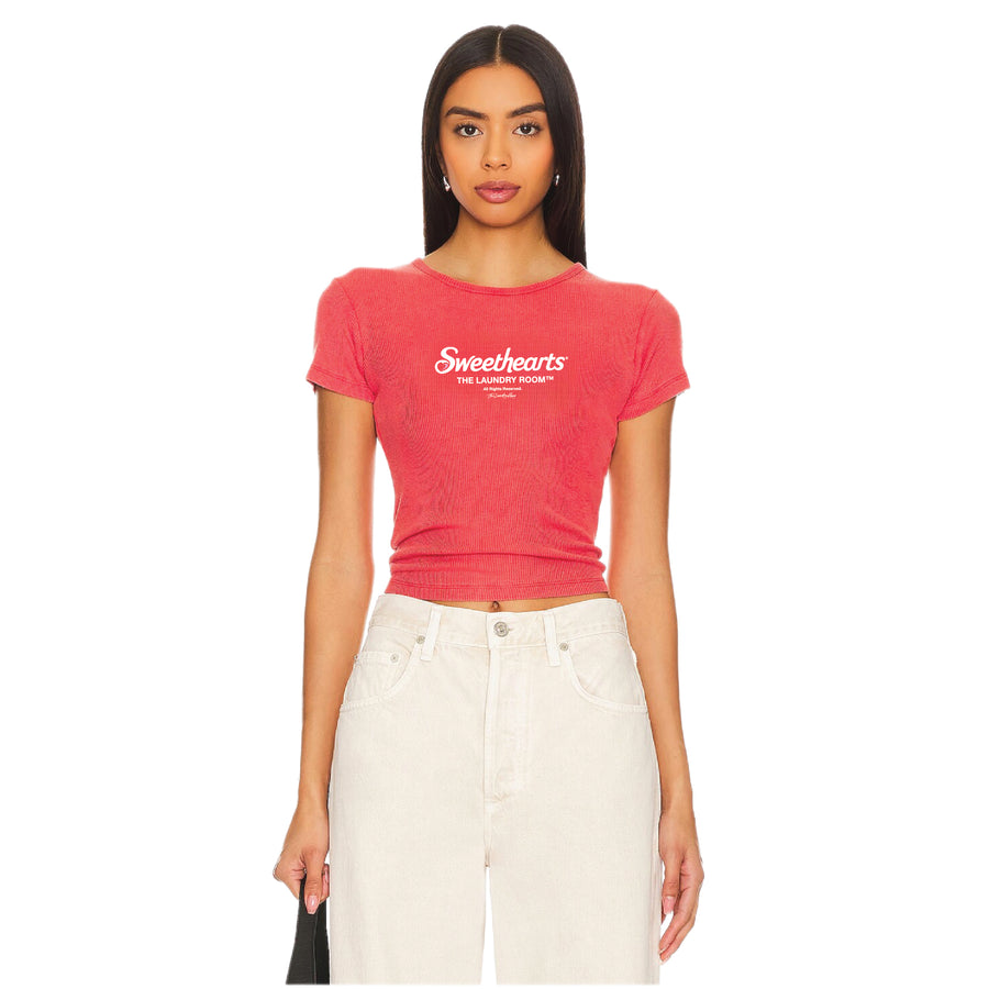 Sweethearts Official Tm - Baby Tee - Vintage Red
