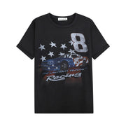 The Laundry Room Racing - Oversized Tee - Black Snow