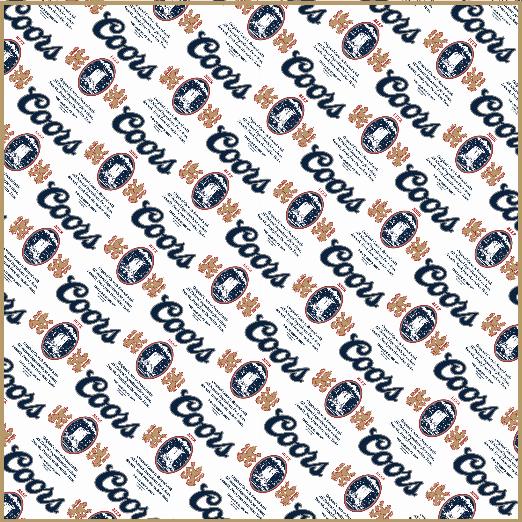 Coors Original Printed - Silky Bandana - White