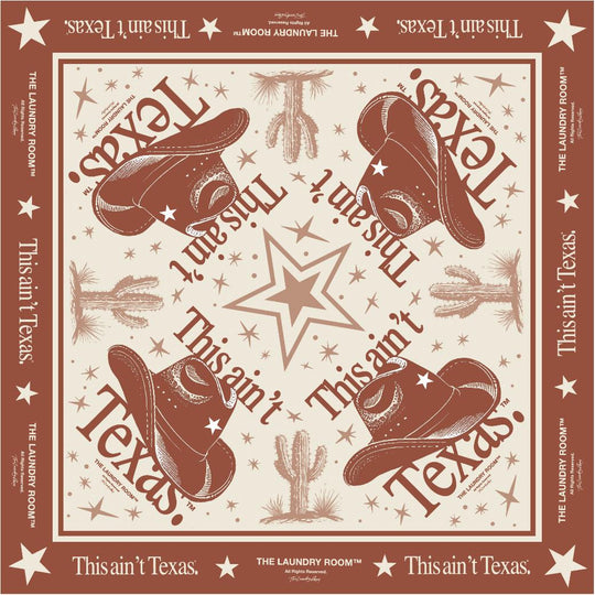 This Ain'T Texas - Silky Bandana - Brown