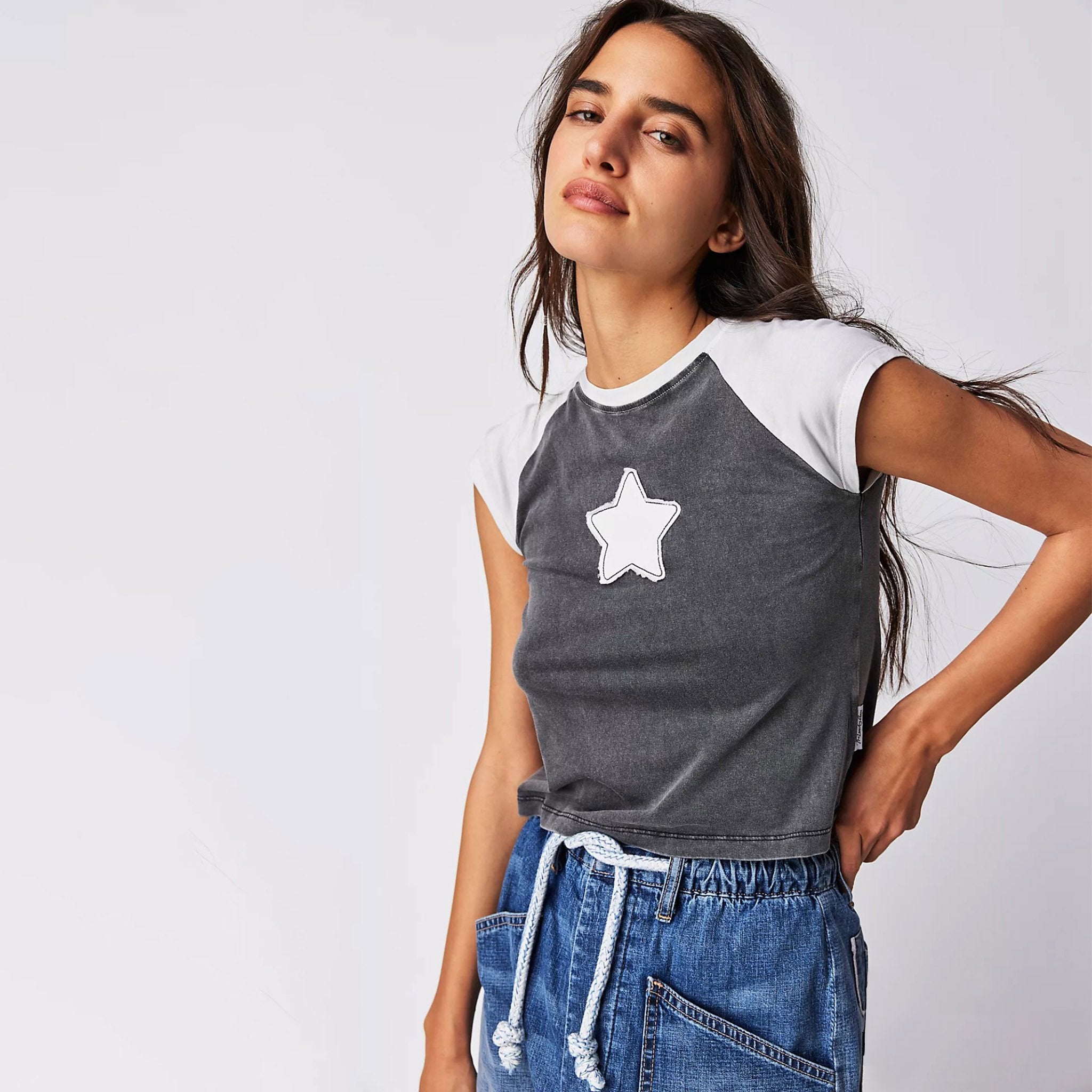 Bep Og ラインストーン Baby Tee BEP OG RHINESTONE BABY TEE BLACK – BlackEyePatch