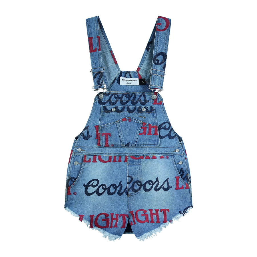 Coors Light Big Colors Logo - Printed Denim Shortall - Salton Sea