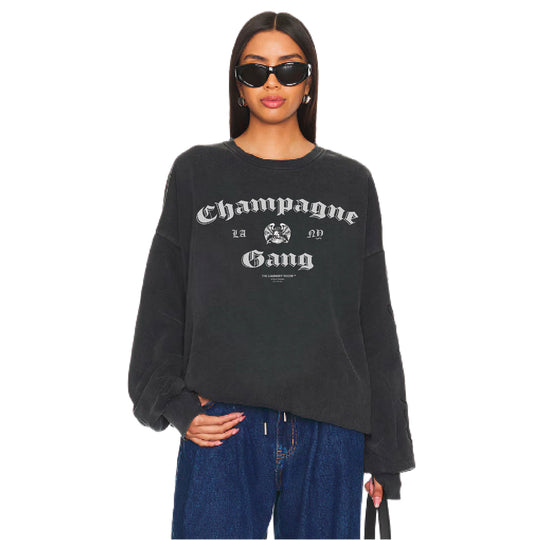 LA Champagne Gang NY - Jump Jumper - Black Snow